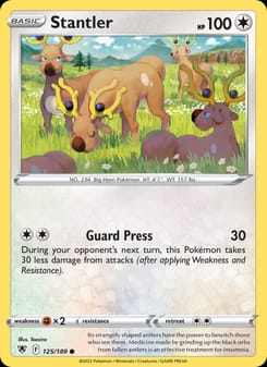 Stantler 125/189 Common – Astral Radiance Pokémon card