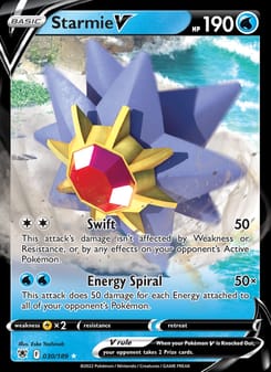 Starmie V 030/189 Ultra Rare – Astral Radiance Pokémon card