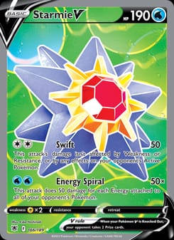 Starmie V 166/189 Ultra Rare – Astral Radiance Pokémon card