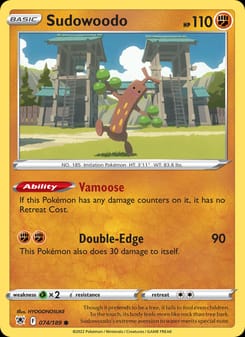 Sudowoodo 074/189 Common – Astral Radiance Pokémon card