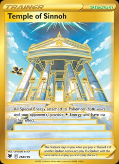 Temple of Sinnoh 214/189 Secret Rare – Astral Radiance Pokémon card