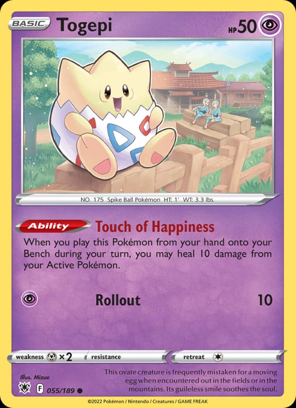 Togepi 055/189 Astral Radiance Pokémon card