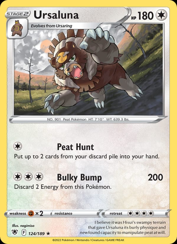Ursaluna 124/189 Astral Radiance Pokémon card