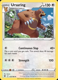 Ursaring 123/189 Uncommon – Astral Radiance Pokémon card