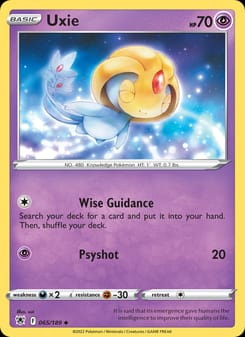 Uxie 065/189 Uncommon – Astral Radiance Pokémon card