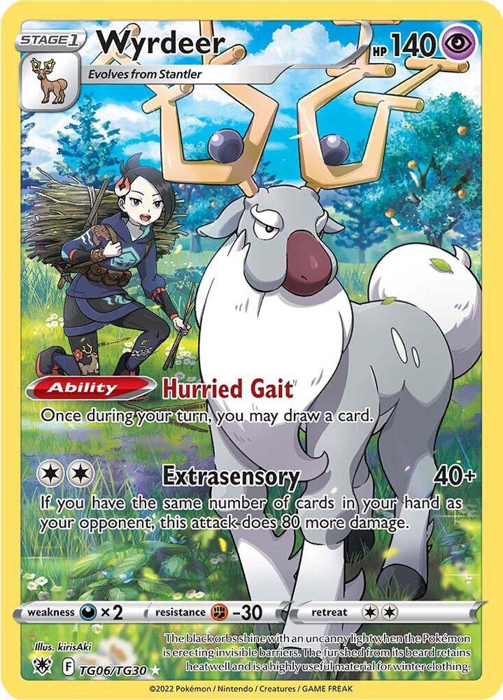 Wyrdeer TG06/TG30 Astral Radiance Pokémon card