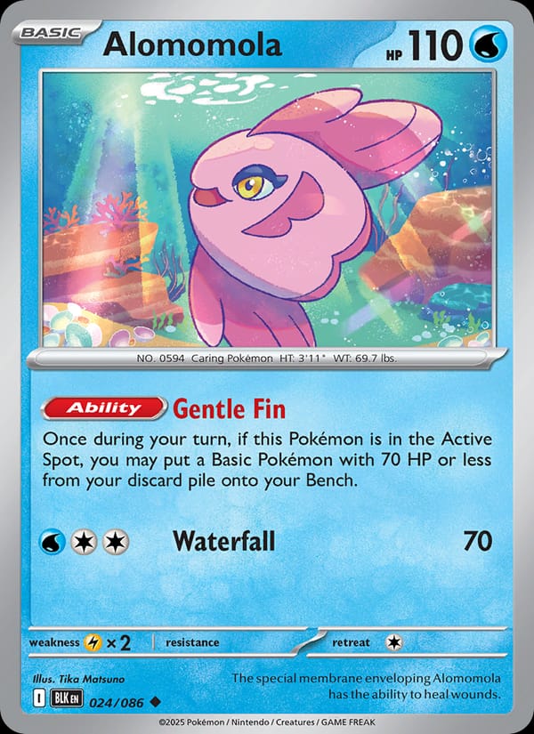 Alomomola 024/086 Black Bolt Pokémon card