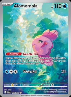 Alomomola 108/086 Illustration Rare – Black Bolt Pokémon card