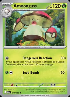 Amoonguss 011/086 Uncommon – Black Bolt Pokémon card