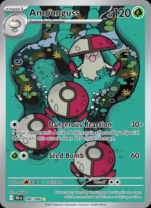 Amoonguss 096/086 Black Bolt Pokémon card