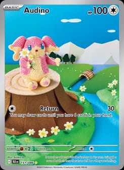 Audino 151/086 Illustration Rare – Black Bolt Pokémon card