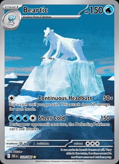 Beartic 110/086 Illustration Rare – Black Bolt Pokémon card