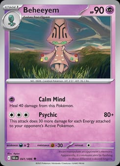 Beheeyem 041/086 Uncommon – Black Bolt Pokémon card