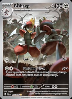 Bisharp 143/086 Illustration Rare – Black Bolt Pokémon card