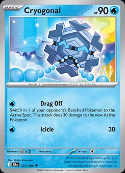 Cryogonal 027/086 Uncommon – Black Bolt Pokémon card