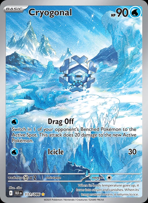 Cryogonal 111/086 Black Bolt Pokémon card