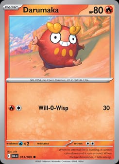 Darumaka 013/086 Common – Black Bolt Pokémon card