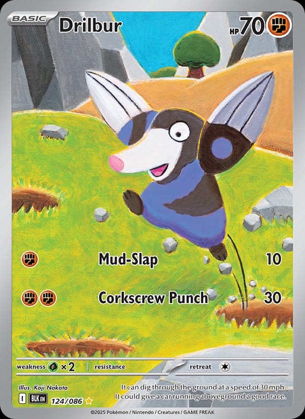 Drilbur 124/086 Black Bolt Pokémon card