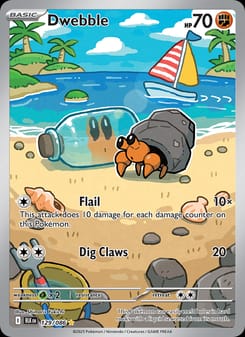 Dwebble 129/086 Illustration Rare – Black Bolt Pokémon card