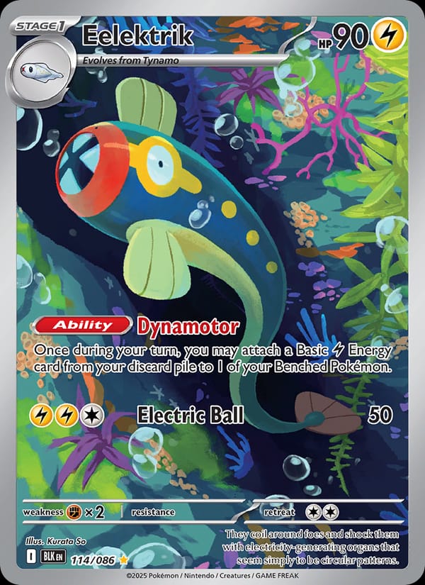 Eelektrik 114/086 Black Bolt Pokémon card