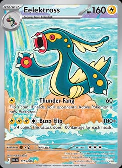 Eelektross 115/086 Illustration Rare – Black Bolt Pokémon card