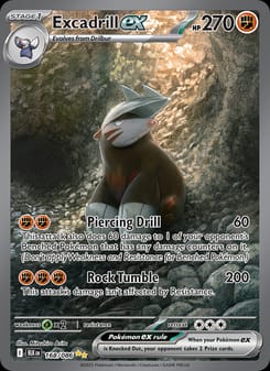 Excadrill ex 168/086 Special Illustration Rare – Black Bolt Pokémon card