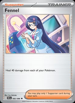 Fennel 082/086 Uncommon – Black Bolt Pokémon card