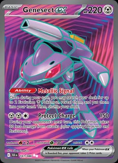 Genesect ex 161/086 Ultra Rare – Black Bolt Pokémon card