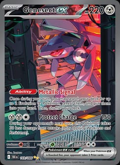 Genesect ex 169/086 Special Illustration Rare – Black Bolt Pokémon card