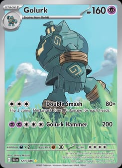 Golurk 123/086 Illustration Rare – Black Bolt Pokémon card
