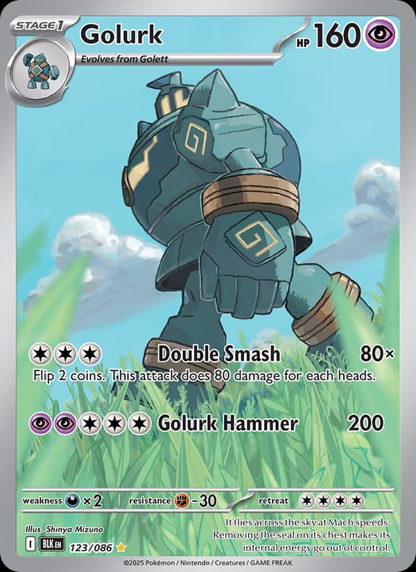 Golurk 123/086 Black Bolt Pokémon card