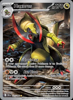 Haxorus 147/086 Illustration Rare – Black Bolt Pokémon card