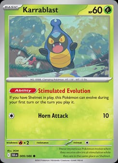 Karrablast 009/086 Common – Black Bolt Pokémon card