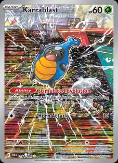 Karrablast 094/086 Illustration Rare – Black Bolt Pokémon card