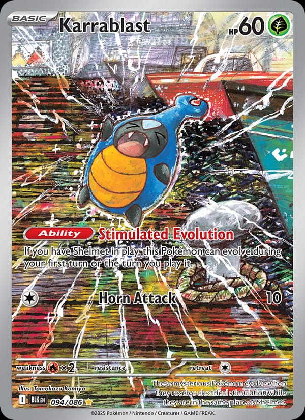 Karrablast 094/086 Black Bolt Pokémon card