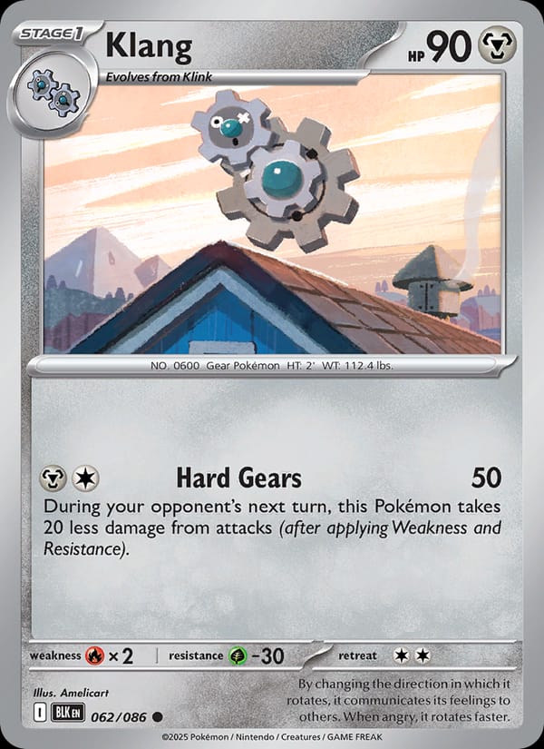 Klang 062/086 Black Bolt Pokémon card