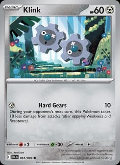Klink 061/086 Common – Black Bolt Pokémon card