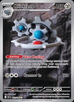 Klinklang 141/086 Illustration Rare – Black Bolt Pokémon card