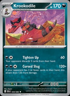 Krookodile 059/086 Uncommon – Black Bolt Pokémon card