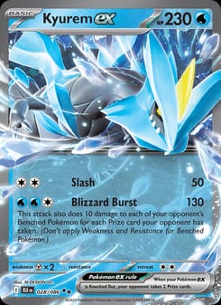 Kyurem ex 028/086 Double Rare – Black Bolt Pokémon card