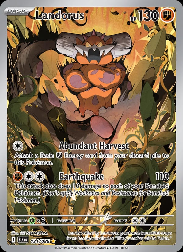 Landorus 131/086 Black Bolt Pokémon card
