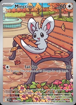 Minccino 152/086 Illustration Rare – Black Bolt Pokémon card