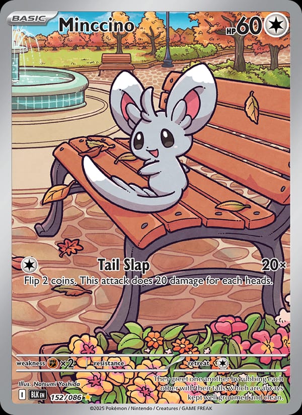 Minccino 152/086 Black Bolt Pokémon card