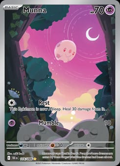 Munna 116/086 Illustration Rare – Black Bolt Pokémon card