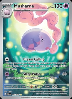 Musharna 117/086 Illustration Rare – Black Bolt Pokémon card
