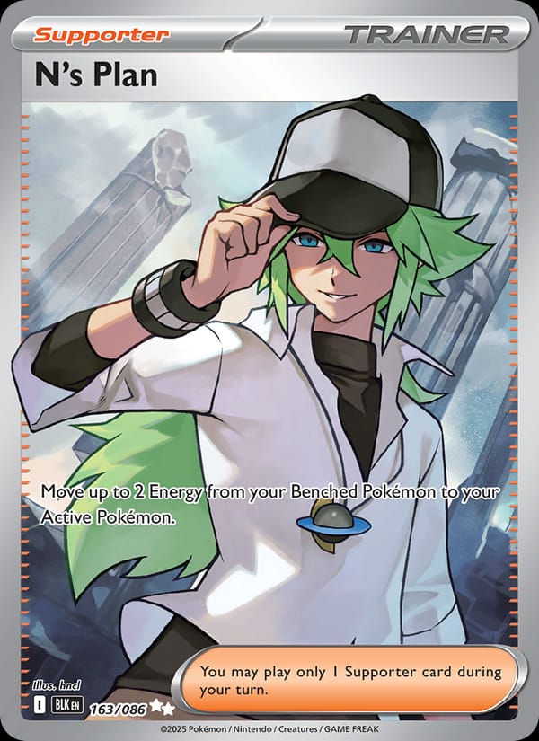 N's Plan 163/086 Black Bolt Pokémon card