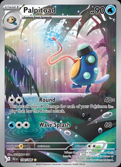 Palpitoad 104/086 Illustration Rare – Black Bolt Pokémon card