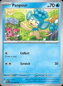 Panpour 017/086 Common – Black Bolt Pokémon card