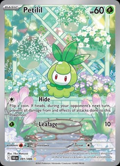 Petilil 091/086 Illustration Rare – Black Bolt Pokémon card