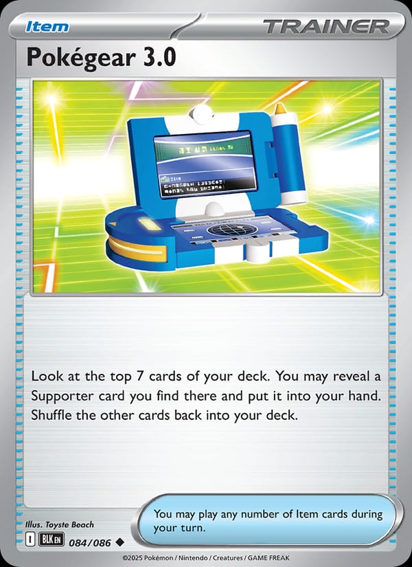 Pokégear 3.0 084/086 Black Bolt Pokémon card